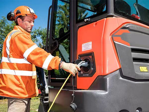 maintaining and caring an electric excavator