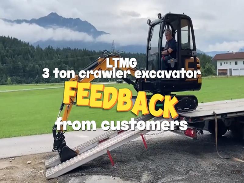 Comentarios de clientes austriacos sobre la miniexcavadora LTMG de 3 toneladas LTE30. ¡Tamaño pequeño, gran efecto!