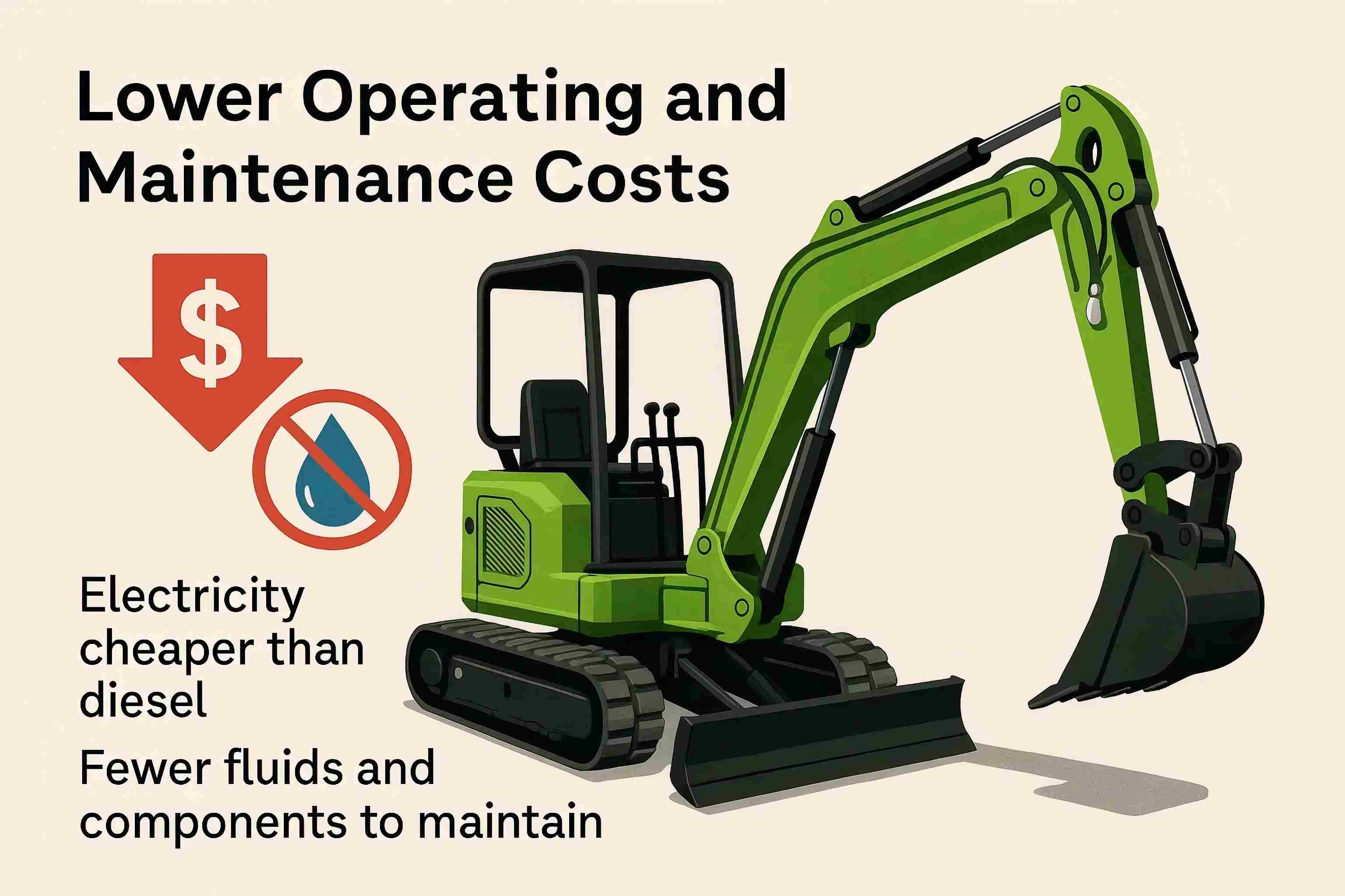 Electric vs. Diesel Mini-Excavators