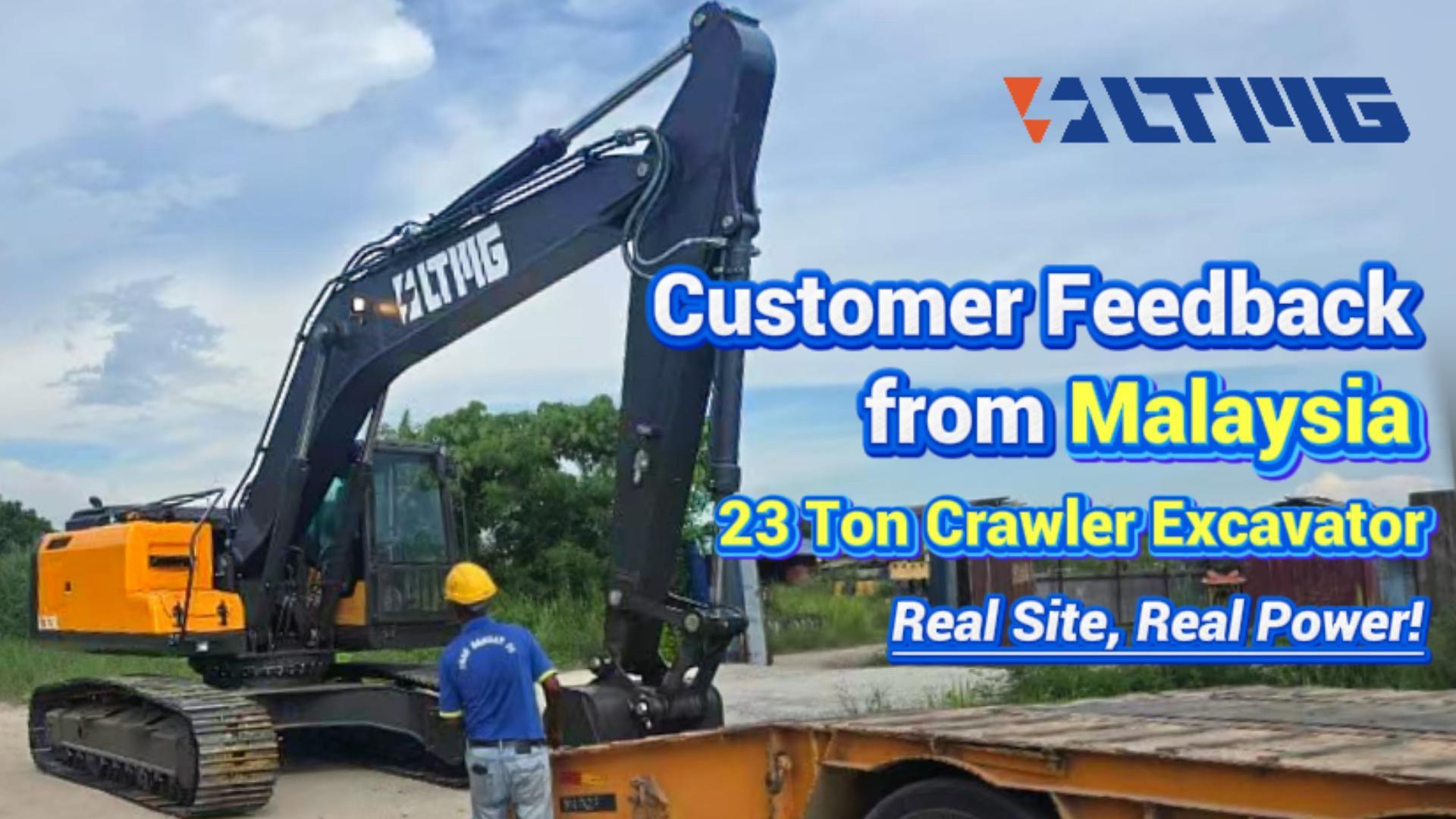 Excavadora de cadenas LTE230 de 23 toneladas en Malasia