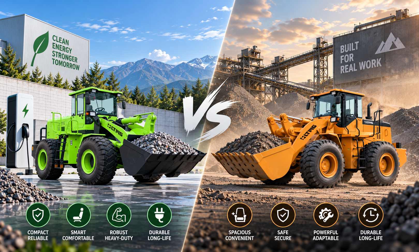 Electric Loader vs Diesel Loader